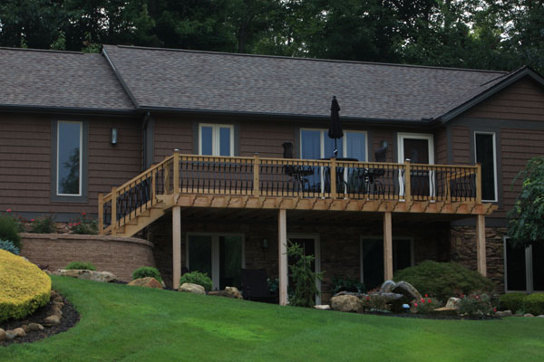 Second Story Front Entrance Deck